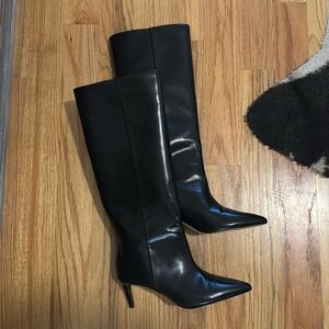 H&M KNEE HIGH HEEL BOOTS